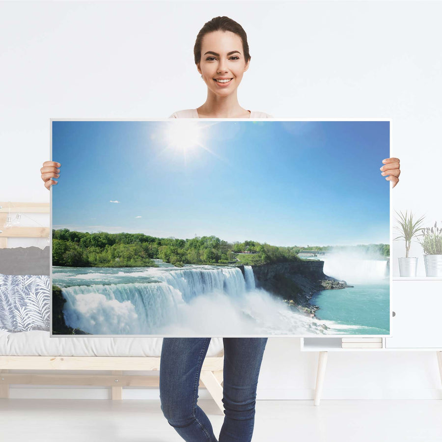 Möbelfolie Niagara Falls - IKEA Hemnes Couchtisch 118x75 cm - Folie