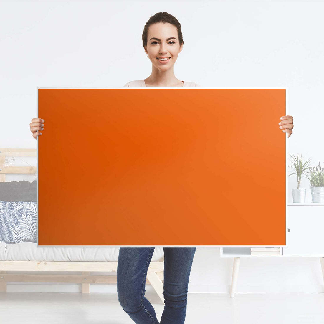 Möbelfolie Orange Dark - IKEA Hemnes Couchtisch 118x75 cm - Folie