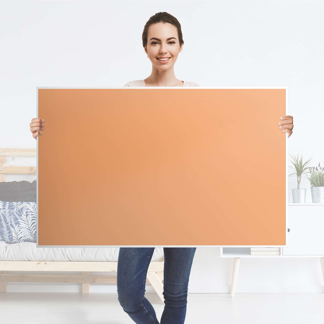 Möbelfolie Orange Light - IKEA Hemnes Couchtisch 118x75 cm - Folie