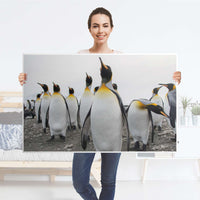 Möbelfolie Penguin Family - IKEA Hemnes Couchtisch 118x75 cm - Folie