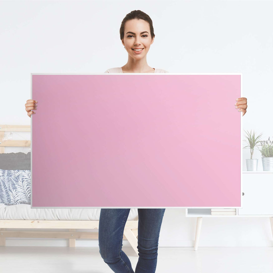 Möbelfolie Pink Light - IKEA Hemnes Couchtisch 118x75 cm - Folie