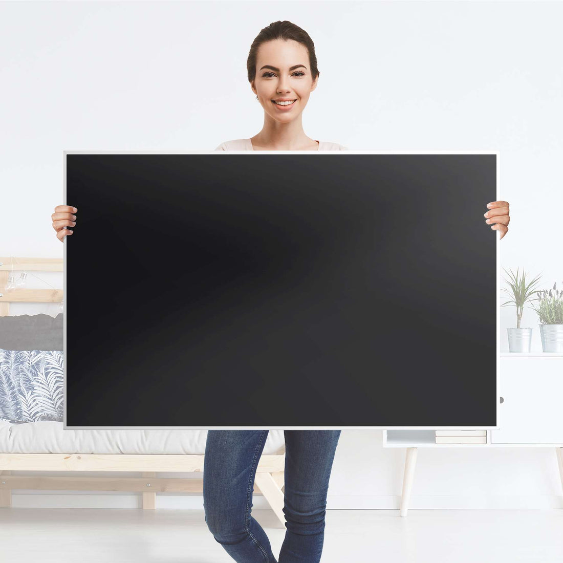 Möbelfolie Schwarz  - IKEA Hemnes Couchtisch 118x75 cm - Folie