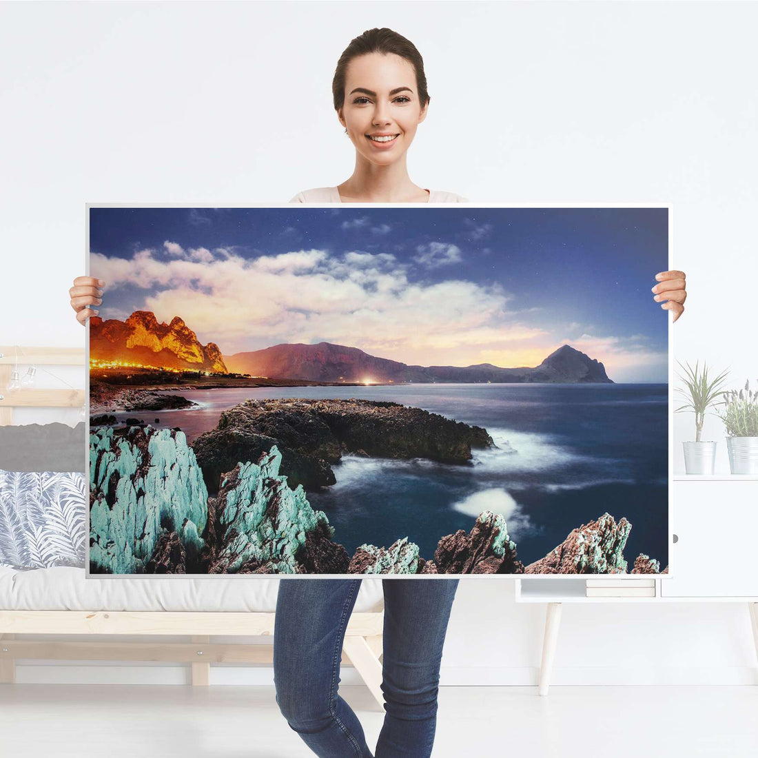 Möbelfolie Seaside - IKEA Hemnes Couchtisch 118x75 cm - Folie