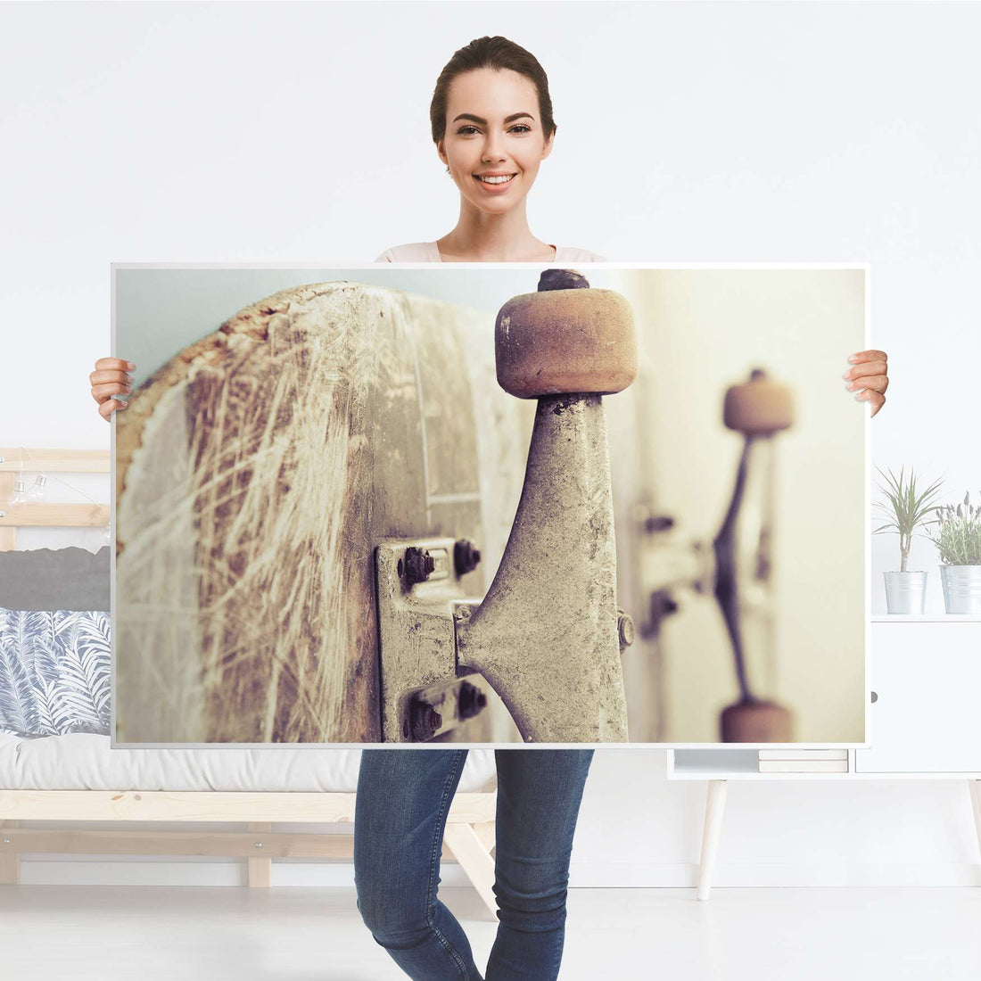 Möbelfolie Skateboard - IKEA Hemnes Couchtisch 118x75 cm - Folie