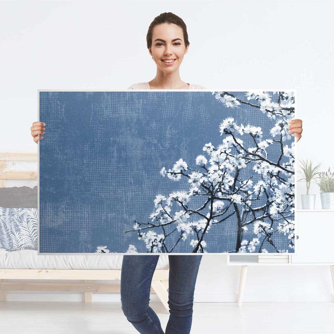 Möbelfolie Spring Tree - IKEA Hemnes Couchtisch 118x75 cm - Folie