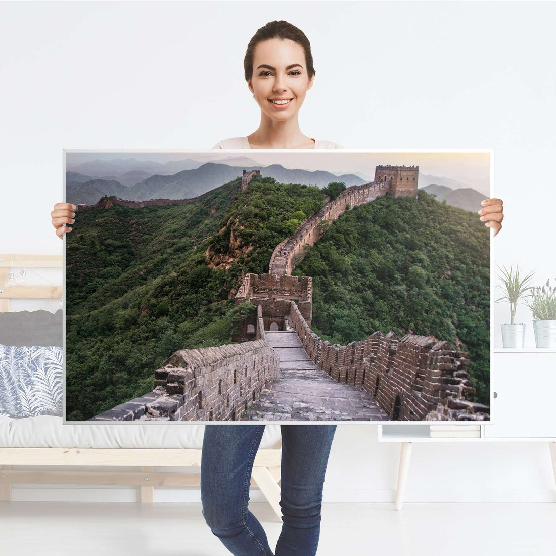 Möbelfolie The Great Wall - IKEA Hemnes Couchtisch 118x75 cm - Folie