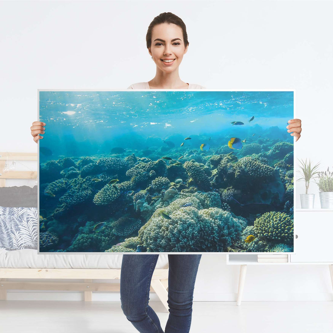 Möbelfolie Underwater World - IKEA Hemnes Couchtisch 118x75 cm - Folie