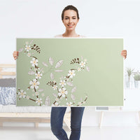 Möbelfolie White Blossoms - IKEA Hemnes Couchtisch 118x75 cm - Folie