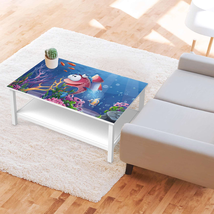 Möbelfolie Bubbles - IKEA Hemnes Couchtisch 118x75 cm - Kinderzimmer