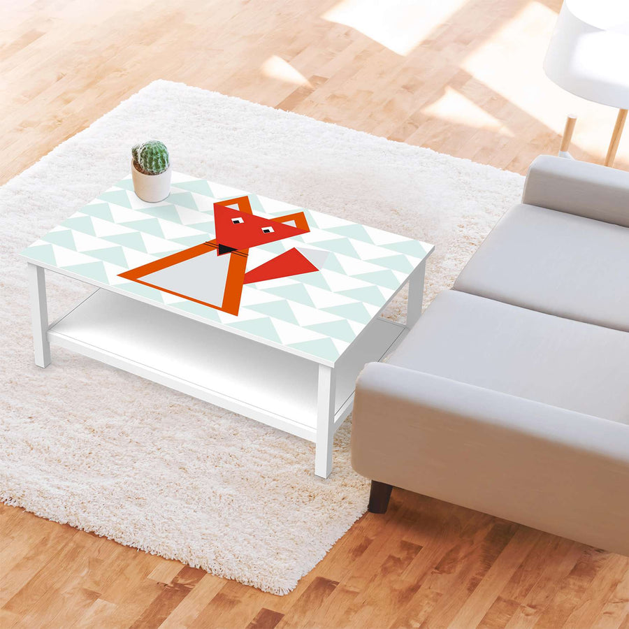 Möbelfolie Füchslein - IKEA Hemnes Couchtisch 118x75 cm - Kinderzimmer