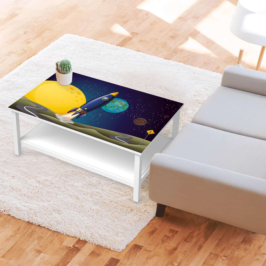 Möbelfolie Space Rocket - IKEA Hemnes Couchtisch 118x75 cm - Kinderzimmer