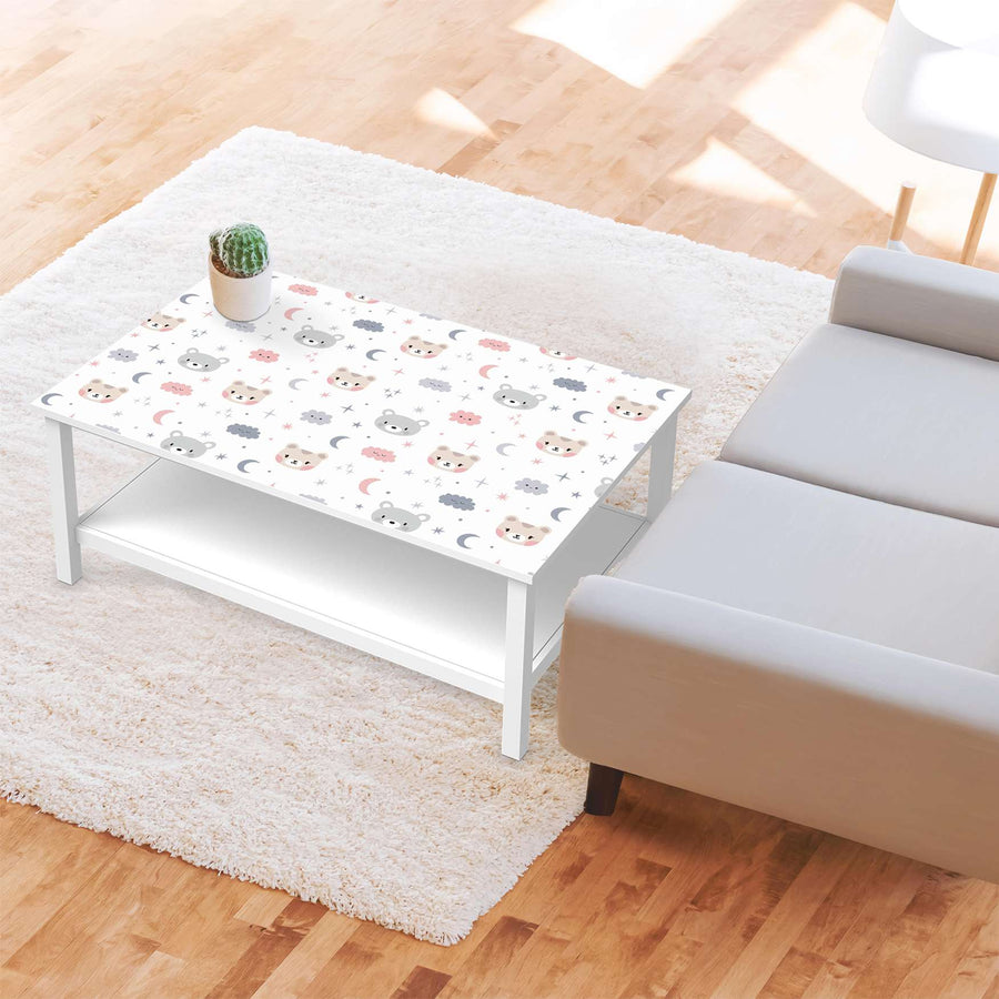Möbelfolie Sweet Dreams - IKEA Hemnes Couchtisch 118x75 cm - Kinderzimmer