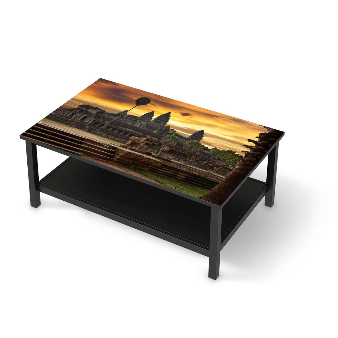 Möbelfolie Angkor Wat - IKEA Hemnes Couchtisch 118x75 cm - schwarz