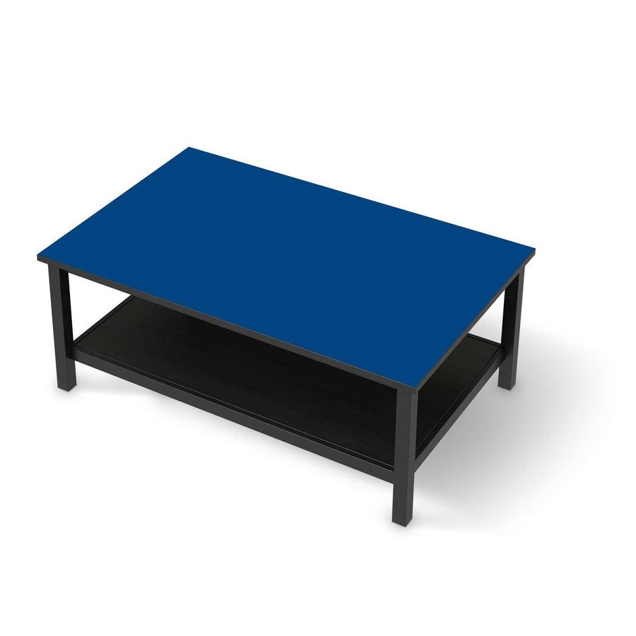 Möbelfolie Blau Dark - IKEA Hemnes Couchtisch 118x75 cm - schwarz