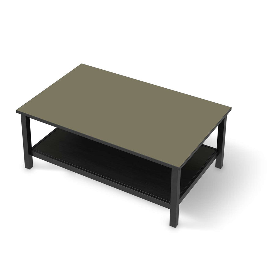 Möbelfolie Braungrau Light - IKEA Hemnes Couchtisch 118x75 cm - schwarz