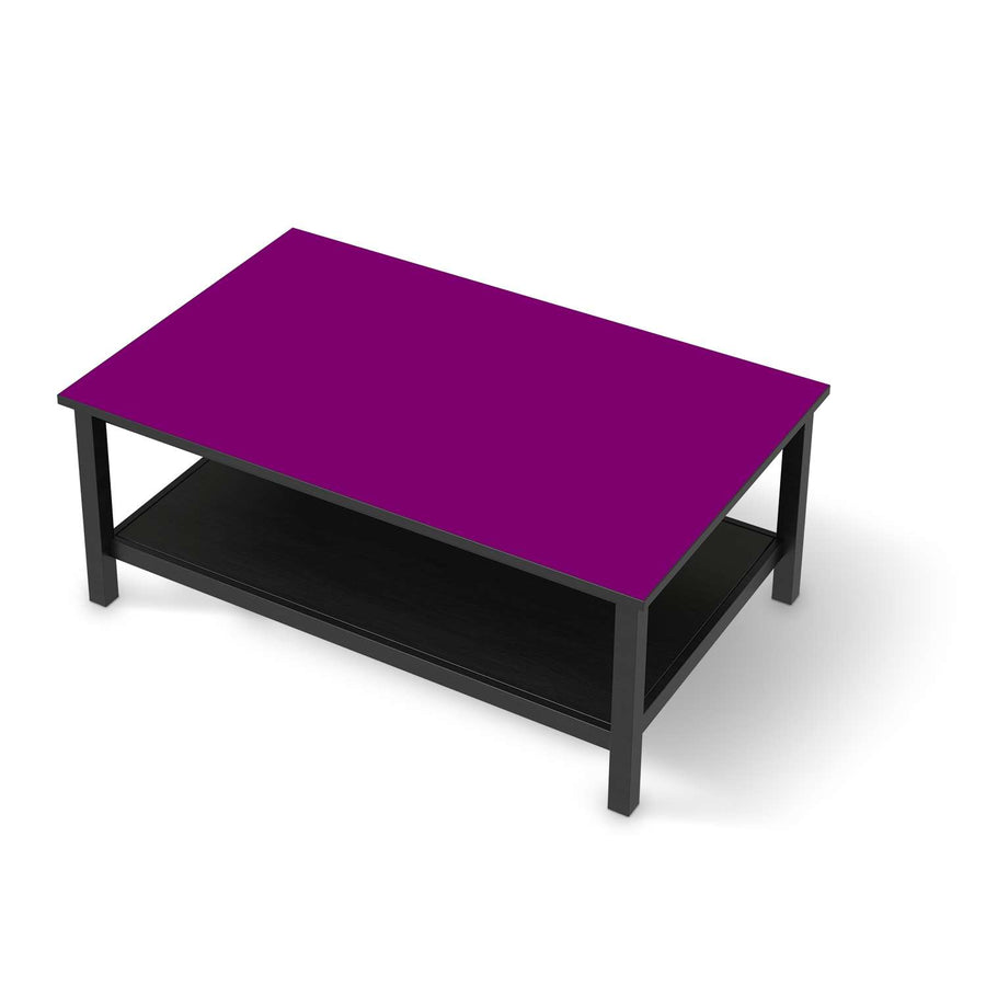 Möbelfolie Flieder Dark - IKEA Hemnes Couchtisch 118x75 cm - schwarz