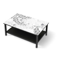 Möbelfolie Florals Plain 2 - IKEA Hemnes Couchtisch 118x75 cm - schwarz