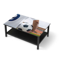 Möbelfolie Footballmania - IKEA Hemnes Couchtisch 118x75 cm - schwarz