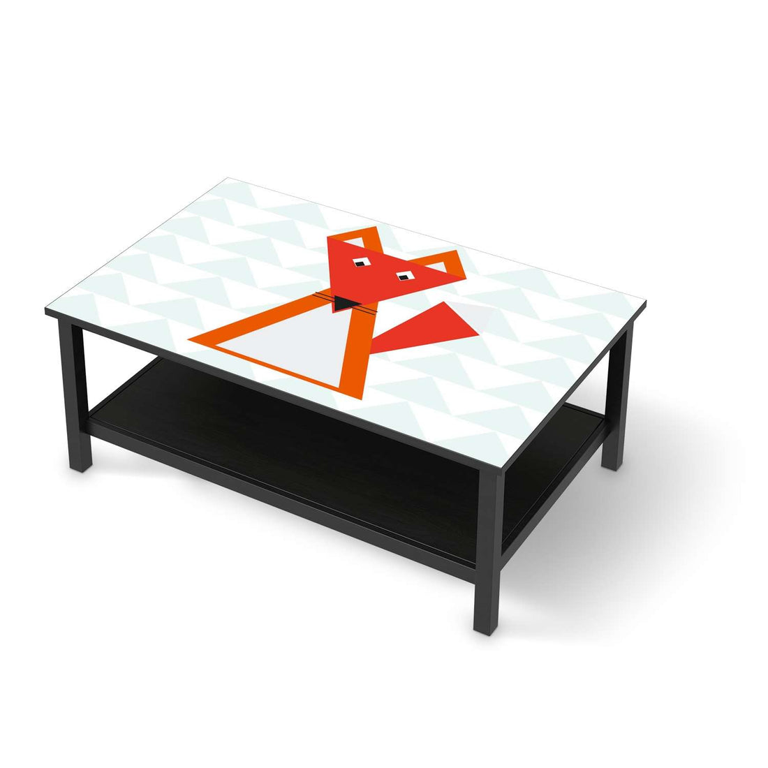 Möbelfolie Füchslein - IKEA Hemnes Couchtisch 118x75 cm - schwarz