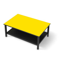 Möbelfolie Gelb Dark - IKEA Hemnes Couchtisch 118x75 cm - schwarz