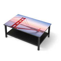 Möbelfolie Golden Gate - IKEA Hemnes Couchtisch 118x75 cm - schwarz