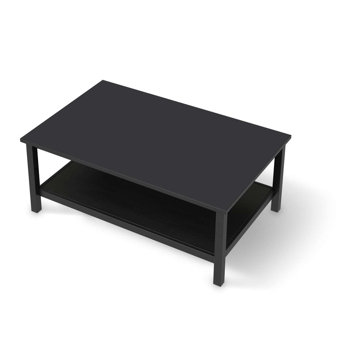 Möbelfolie Grau Dark - IKEA Hemnes Couchtisch 118x75 cm - schwarz