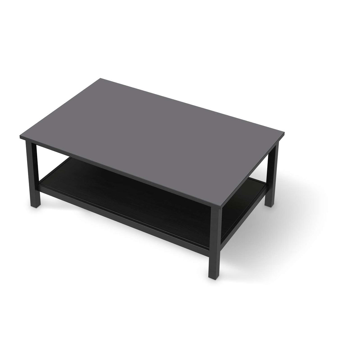 Möbelfolie Grau Light - IKEA Hemnes Couchtisch 118x75 cm - schwarz
