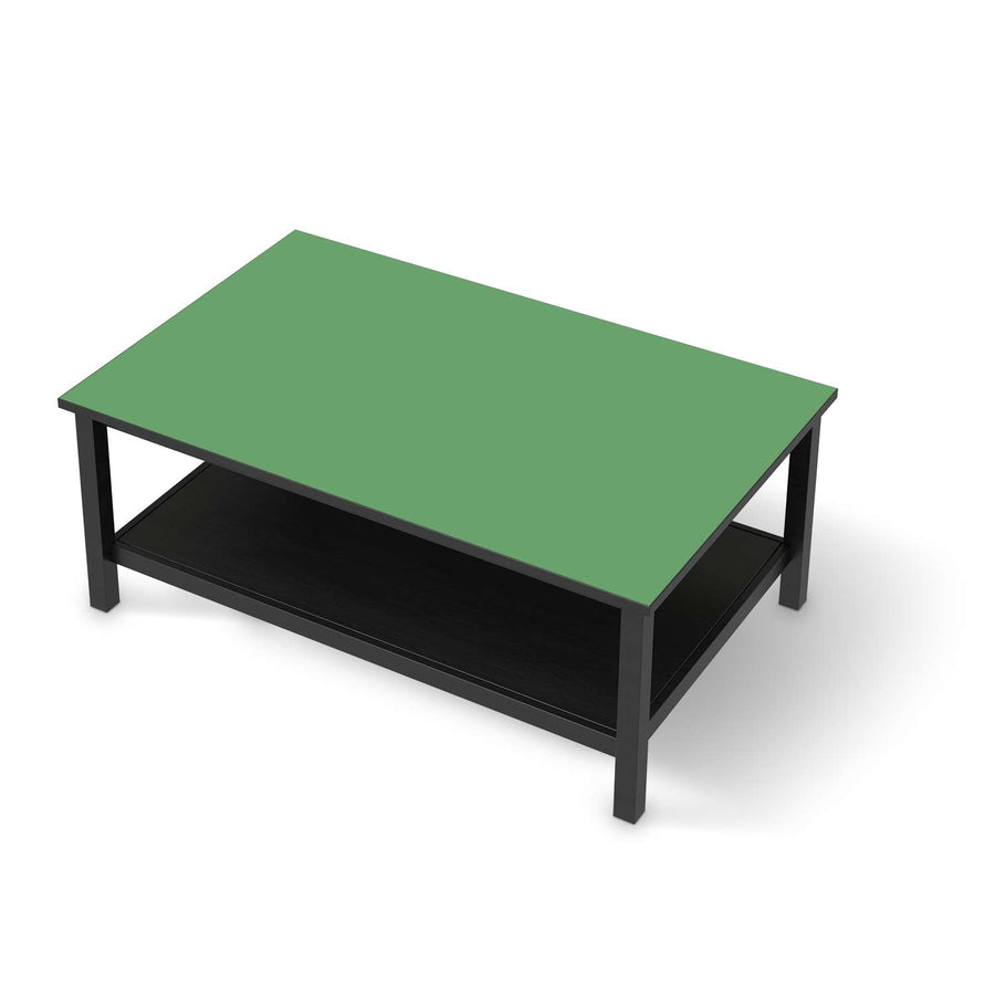 Möbelfolie Grün Light - IKEA Hemnes Couchtisch 118x75 cm - schwarz
