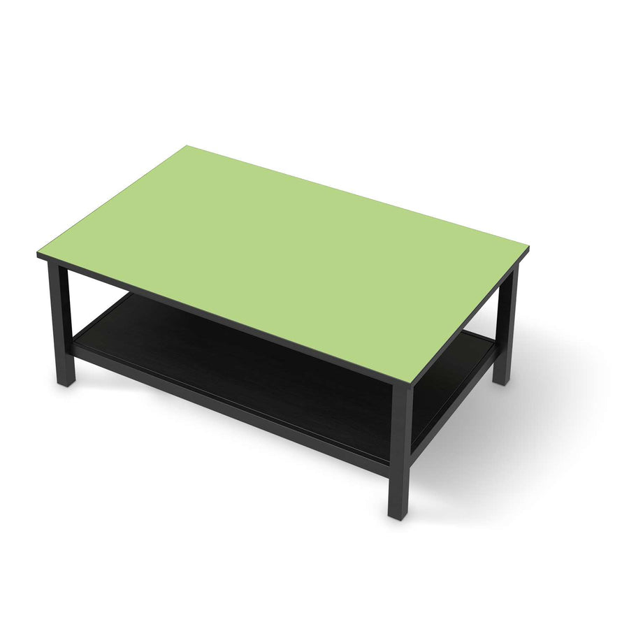 Möbelfolie Hellgrün Light - IKEA Hemnes Couchtisch 118x75 cm - schwarz