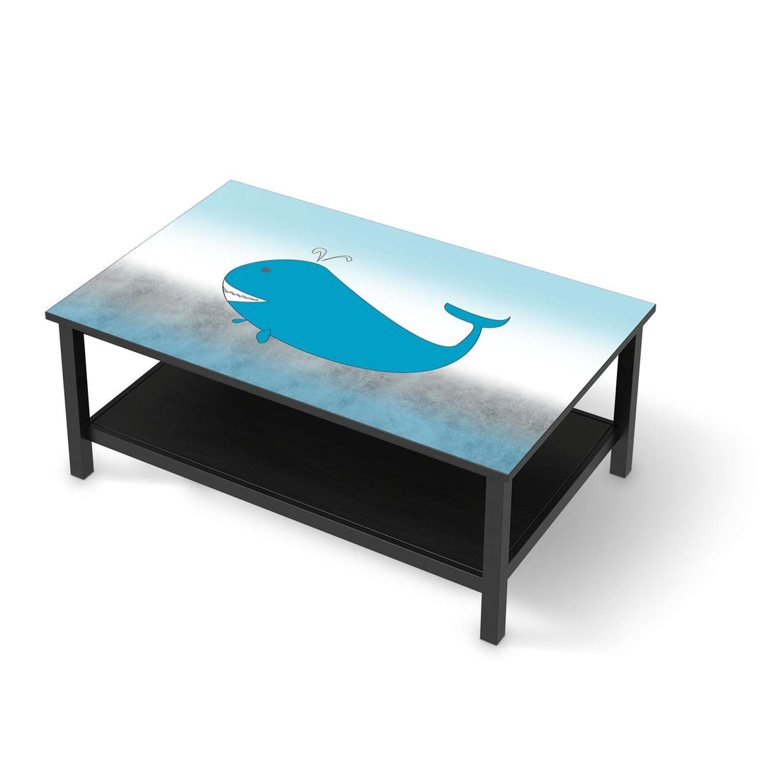 Möbelfolie Herr Wal - IKEA Hemnes Couchtisch 118x75 cm - schwarz