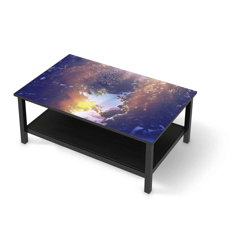 Möbelfolie Lichtflut - IKEA Hemnes Couchtisch 118x75 cm - schwarz