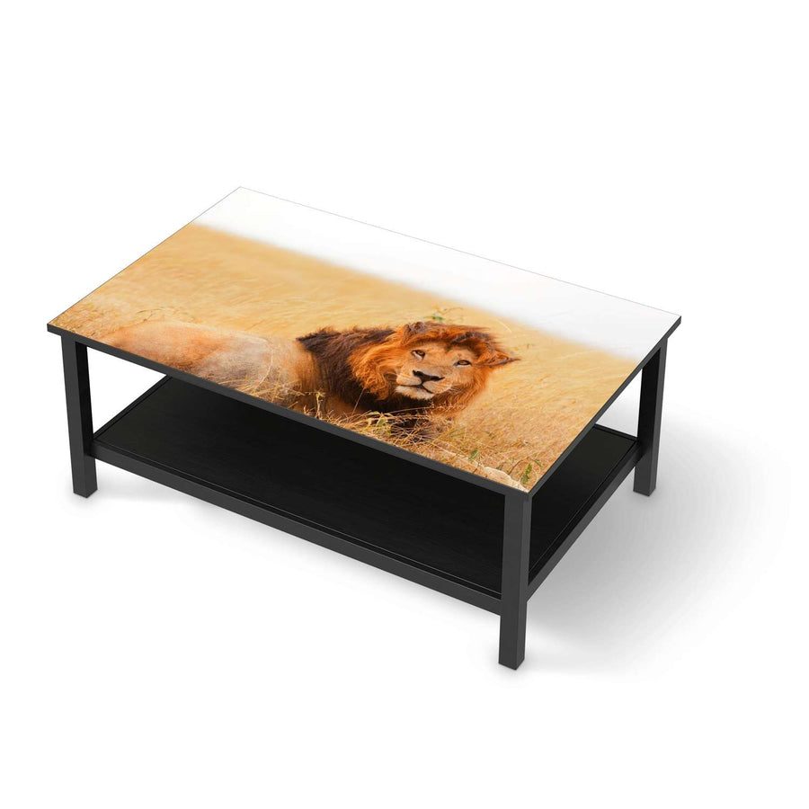 Möbelfolie Lion King - IKEA Hemnes Couchtisch 118x75 cm - schwarz