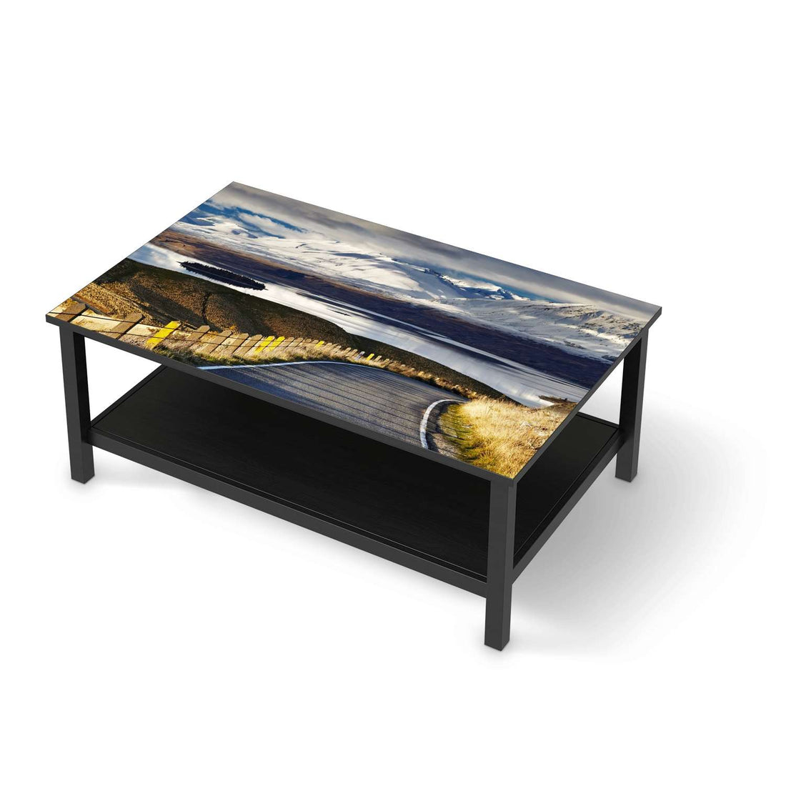 Möbelfolie New Zealand - IKEA Hemnes Couchtisch 118x75 cm - schwarz