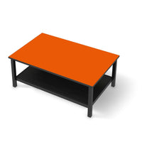 Möbelfolie Orange Dark - IKEA Hemnes Couchtisch 118x75 cm - schwarz