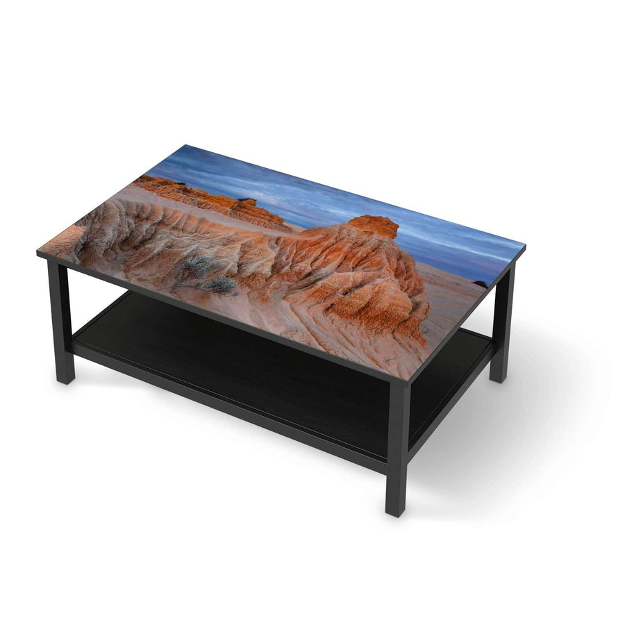 Möbelfolie Outback Australia - IKEA Hemnes Couchtisch 118x75 cm - schwarz
