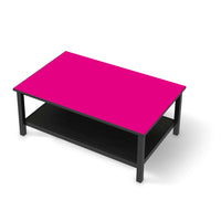 Möbelfolie Pink Dark - IKEA Hemnes Couchtisch 118x75 cm - schwarz