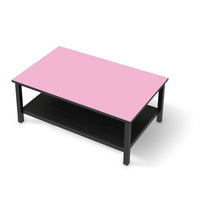Möbelfolie Pink Light - IKEA Hemnes Couchtisch 118x75 cm - schwarz