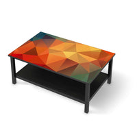 Möbelfolie Polygon - IKEA Hemnes Couchtisch 118x75 cm - schwarz