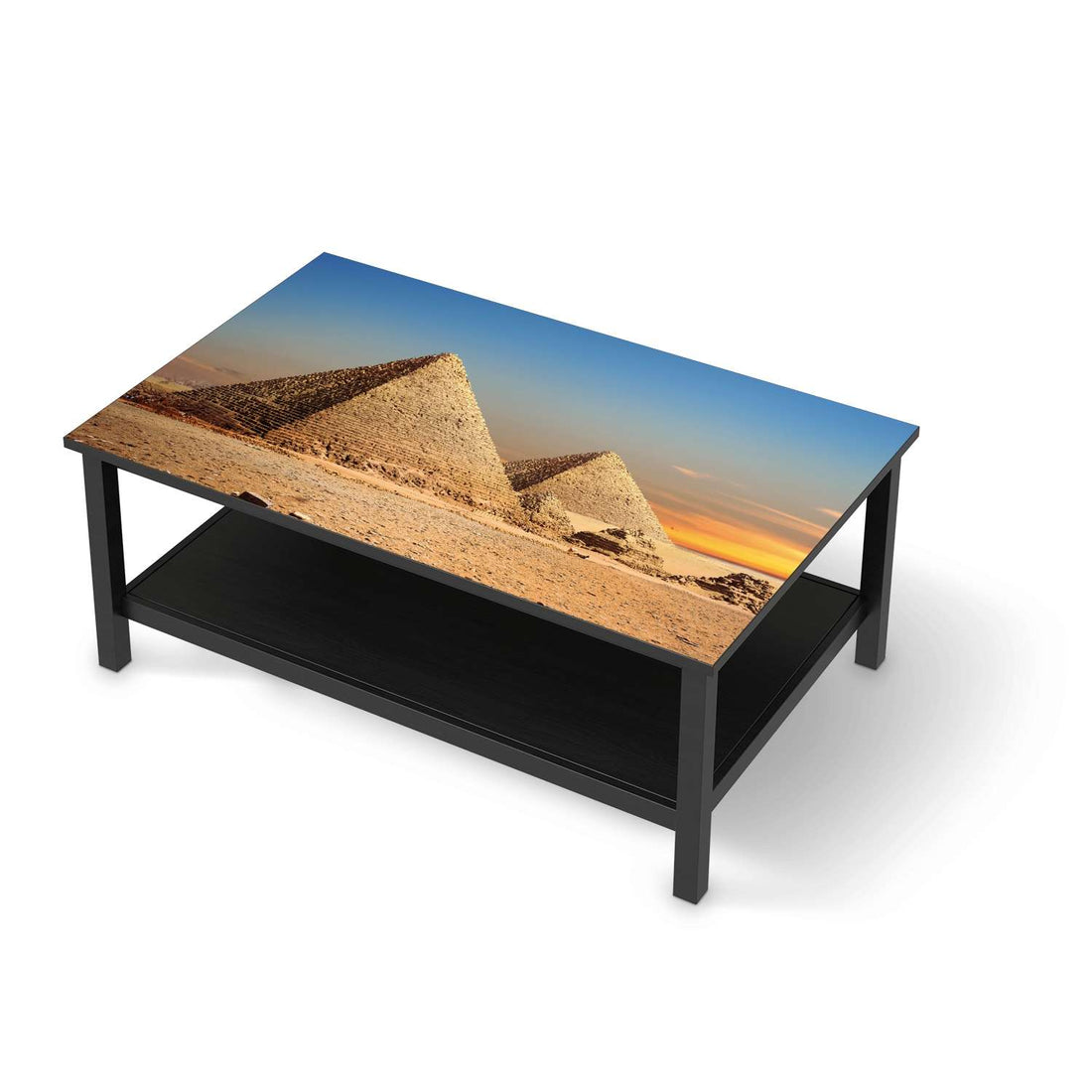 Möbelfolie Pyramids - IKEA Hemnes Couchtisch 118x75 cm - schwarz