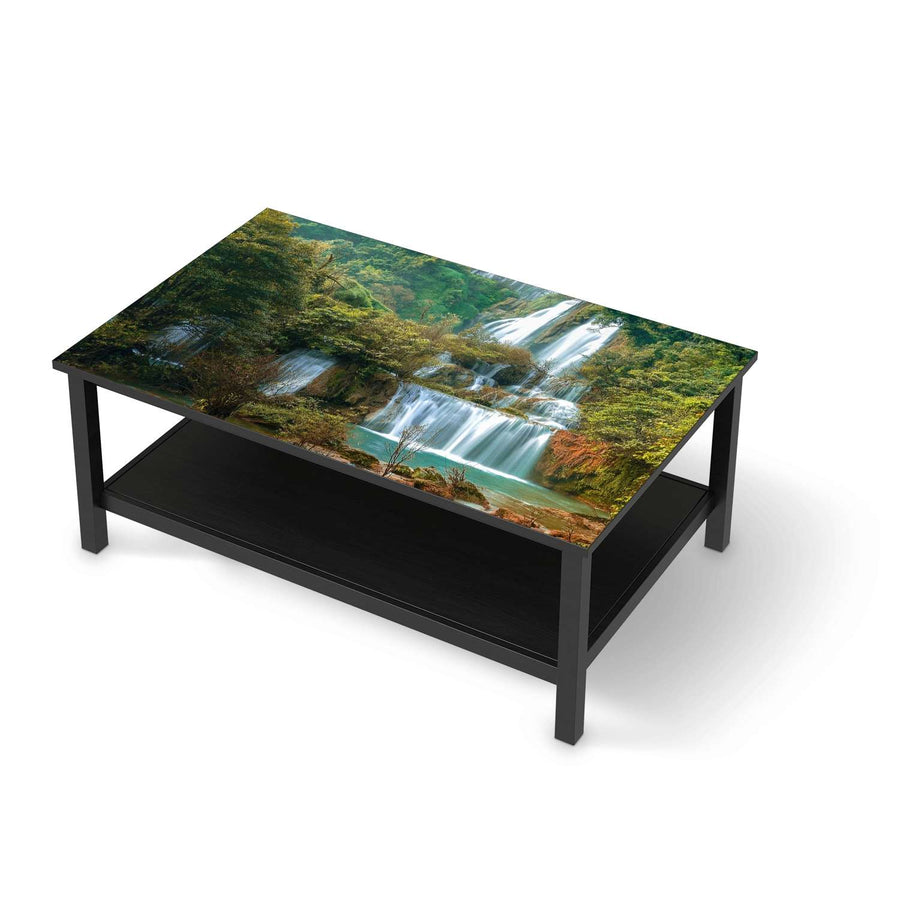 Möbelfolie Rainforest - IKEA Hemnes Couchtisch 118x75 cm - schwarz