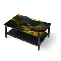 Möbelfolie Reisterrassen - IKEA Hemnes Couchtisch 118x75 cm - schwarz