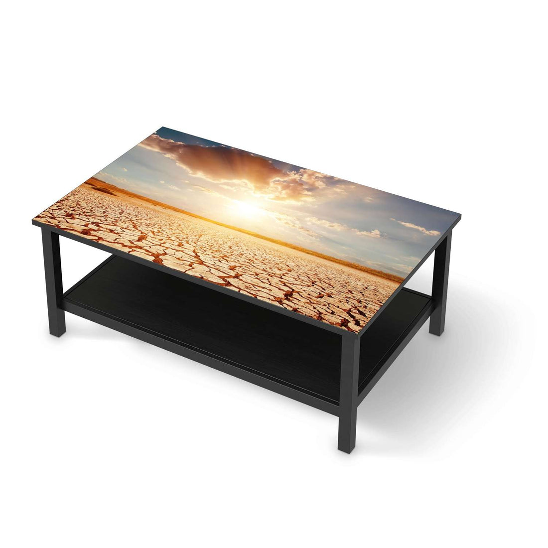 Möbelfolie Savanne - IKEA Hemnes Couchtisch 118x75 cm - schwarz