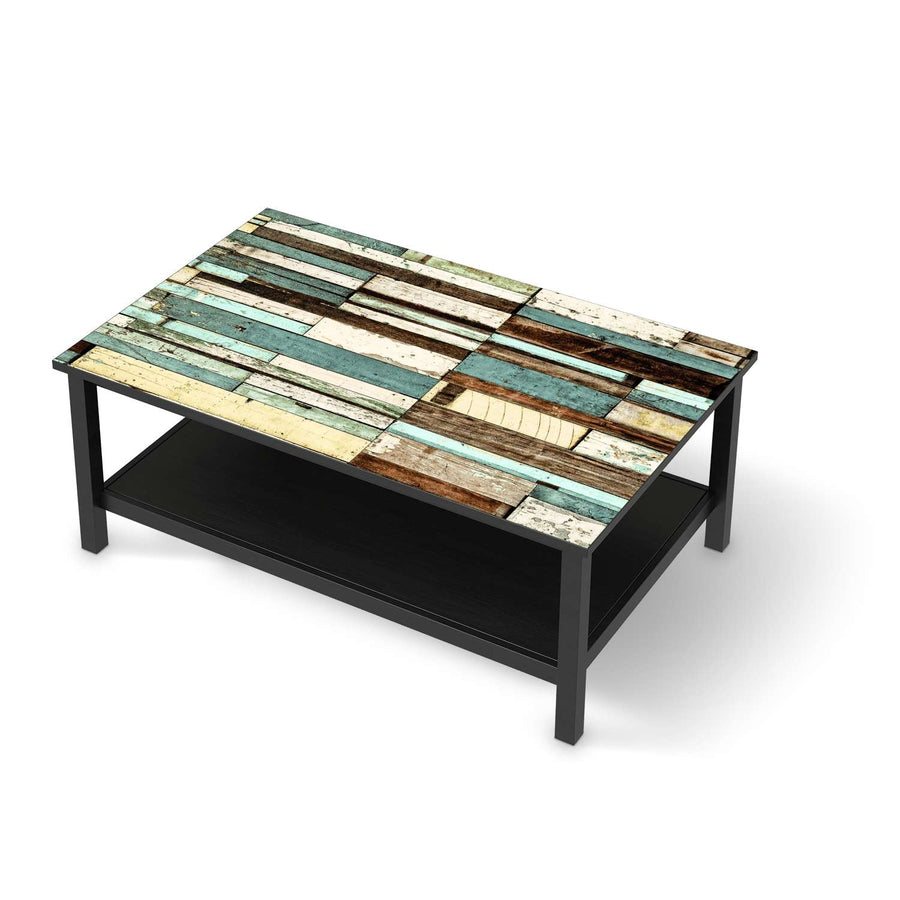 Möbelfolie Schiffsbruch - IKEA Hemnes Couchtisch 118x75 cm - schwarz