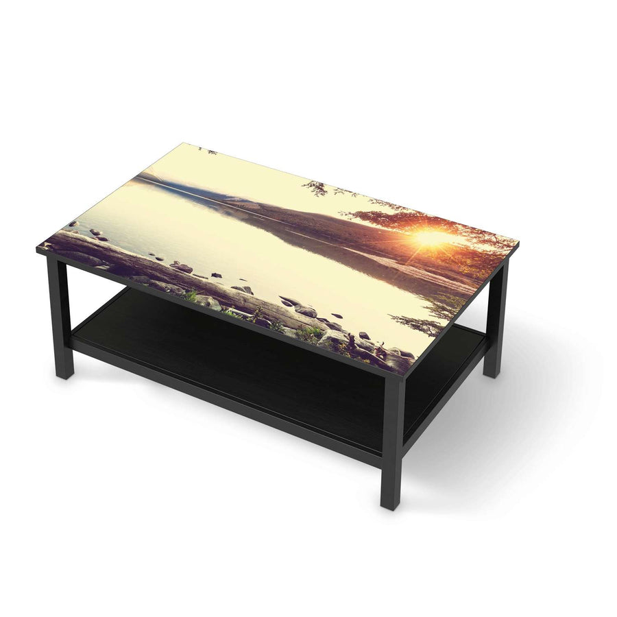 Möbelfolie Seaside Dreams - IKEA Hemnes Couchtisch 118x75 cm - schwarz