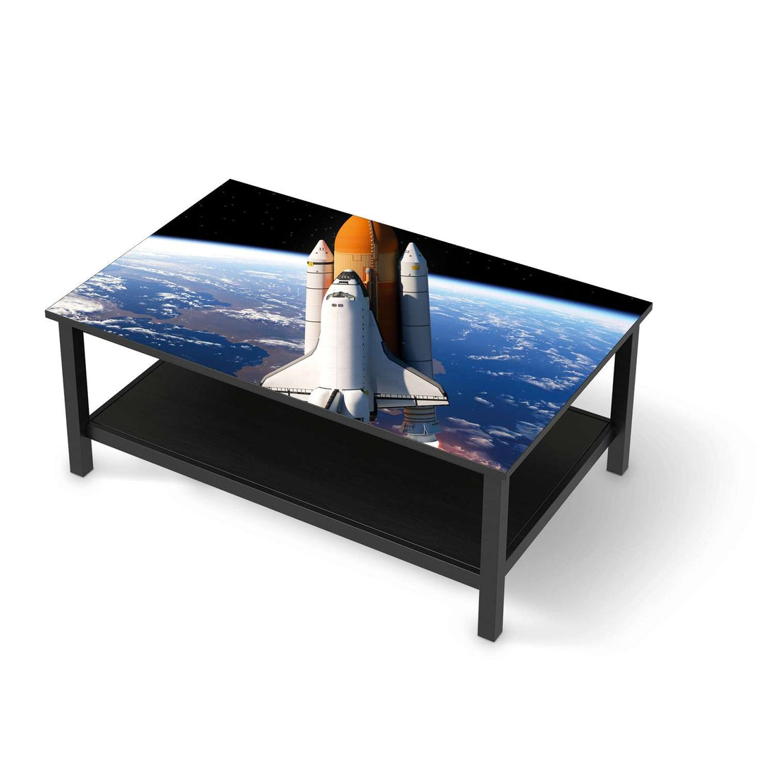 Möbelfolie Space Traveller - IKEA Hemnes Couchtisch 118x75 cm - schwarz
