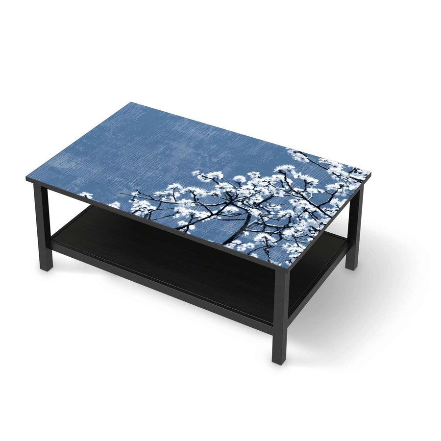 Möbelfolie Spring Tree - IKEA Hemnes Couchtisch 118x75 cm - schwarz
