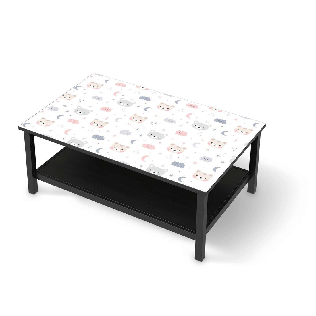 Möbelfolie Sweet Dreams - IKEA Hemnes Couchtisch 118x75 cm - schwarz