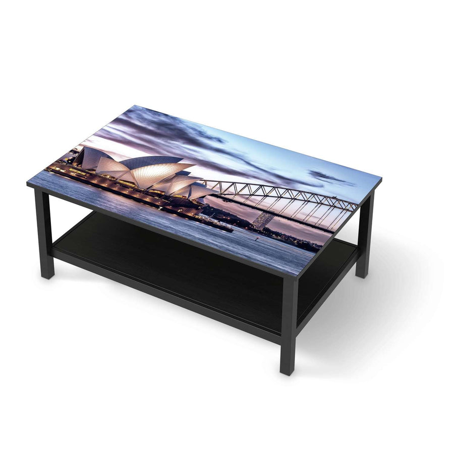 Möbelfolie Sydney - IKEA Hemnes Couchtisch 118x75 cm - schwarz