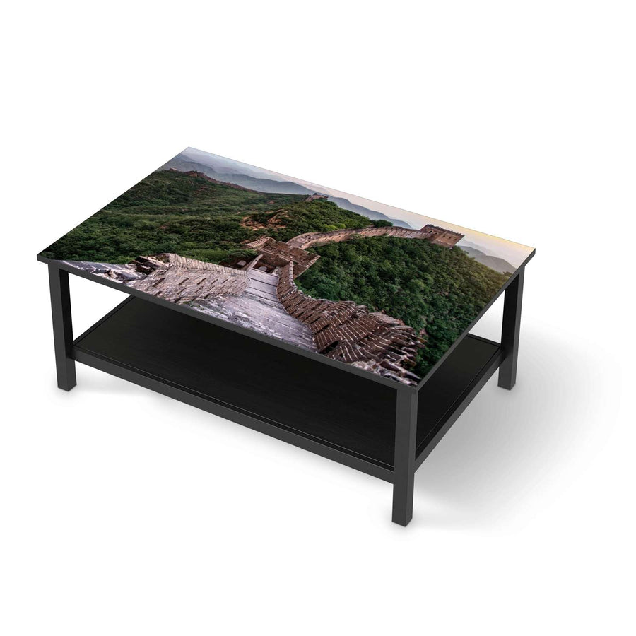 Möbelfolie The Great Wall - IKEA Hemnes Couchtisch 118x75 cm - schwarz