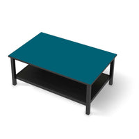 Möbelfolie Türkisgrün Dark - IKEA Hemnes Couchtisch 118x75 cm - schwarz
